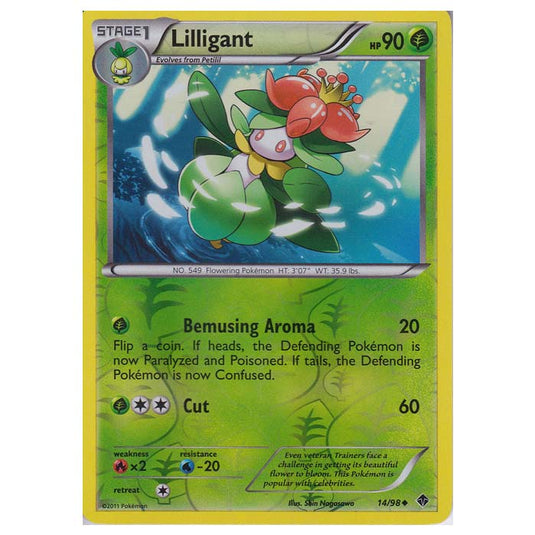 Pokemon - Black & White - Emerging Powers - (Reverse Holo) - Lilligant 14/98