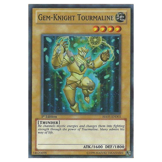 Yu-Gi-Oh! - Hidden Arsenal 5 - Steelswarm Invasion - Gem-Knight Tourmaline (Super Rare) HA05-EN003