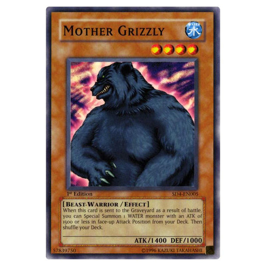Yu-Gi-Oh! - Structure Deck - Fury from the Deep - Mother Grizzly (Common) SD4-EN005