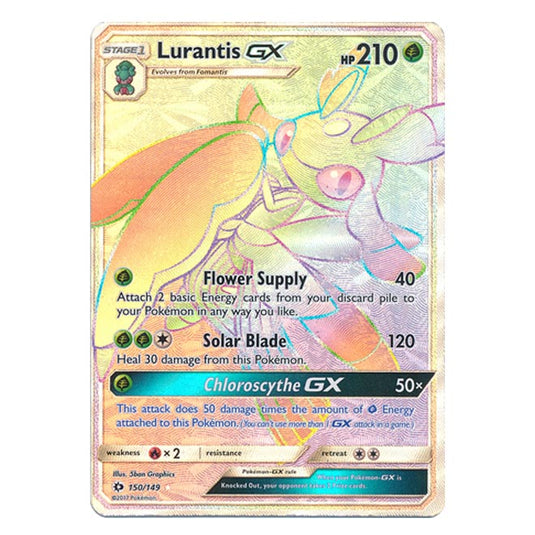 Pokemon - Sun & Moon - Base Set - Lurantis-GX (Hyper Rare) - 150/149