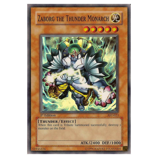 Yu-Gi-Oh! - Ancient Sanctuary - Zaborg the Thunder Monarch (Super Rare) AST-023