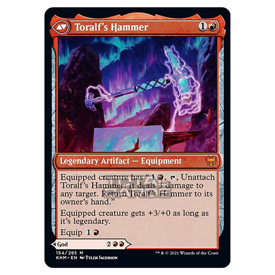 Magic The Gathering - Kaldheim - Toralf, God of Fury // Toralf's Hammer - 154/285