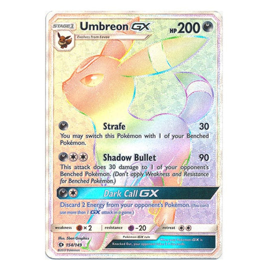 Pokemon - Sun & Moon - Base Set - Umbreon-GX (Hyper Rare) - 154/149