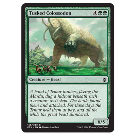 Magic the Gathering - Khans Of Tarkir - Tusked Colossodon - (Foil) - 155/269