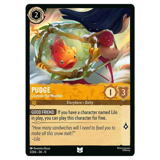 Lorcana - Winterspell - Pudge - Controls the Weather (Uncommon) - 003/204