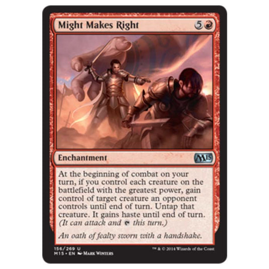Magic the Gathering - M15 Core Set - Might Makes Right - 156/269
