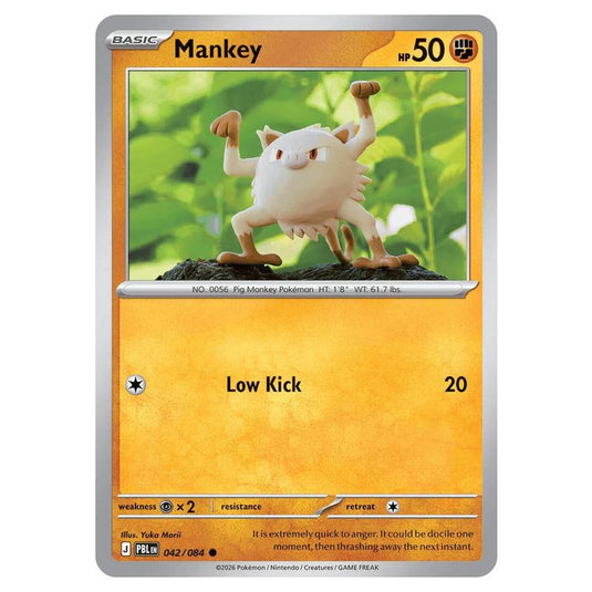 Pokemon - Mega Evolution - Pitch Black - Mankey - 042/084