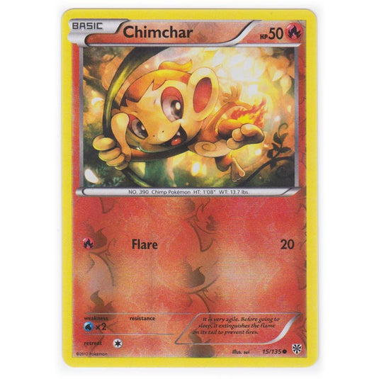 Pokemon - Black & White - Plasma Storm (Reverse Holo) - Chimchar - 15/135