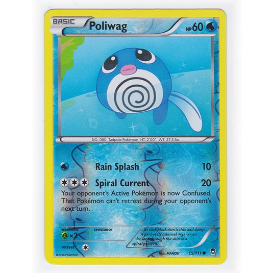 Pokemon - XY Furious Fists - (Reverse Holo) - Poliwag - 15/111