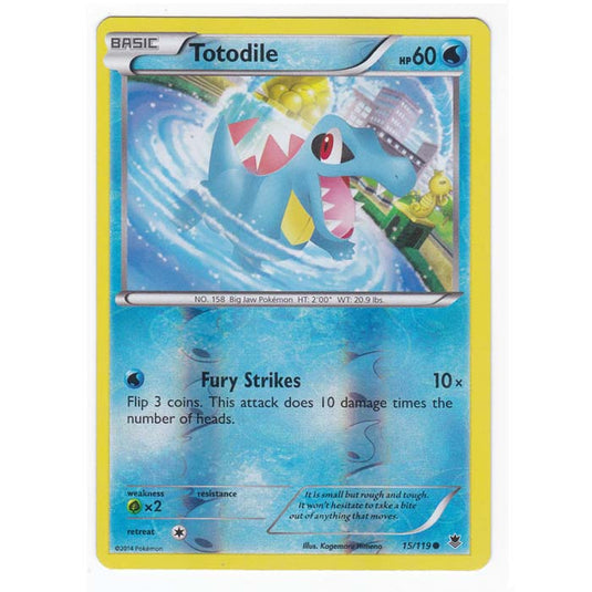 Pokemon - XY Phantom Forces - (Reverse Holo) - Totodile - 15/119