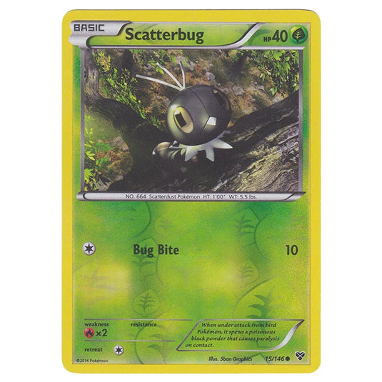 Pokemon - XY Base Set - (Reverse Holo) Scatterbug - 15/146