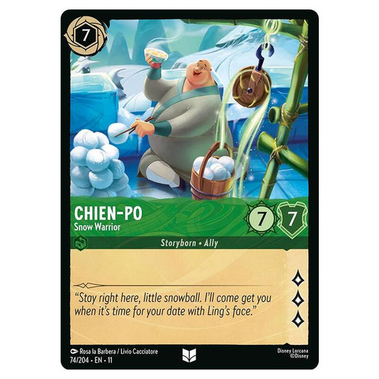 Lorcana - Winterspell - Chien-Po - Snow Warrior (Uncommon) - 074/204