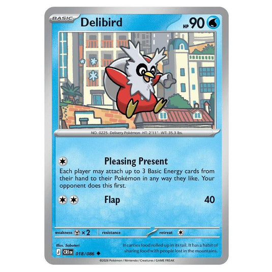 Pokemon - Mega Evolution - Chaos Rising - Delibird - 018/086