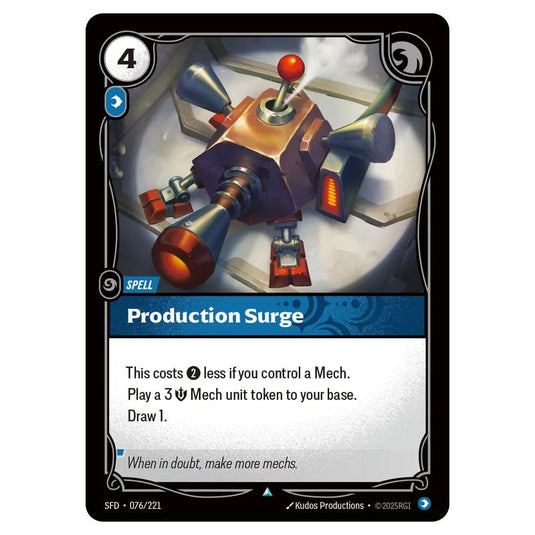 Riftbound: League of Legends TCG - Spiritforged - Production Surge - 076/221