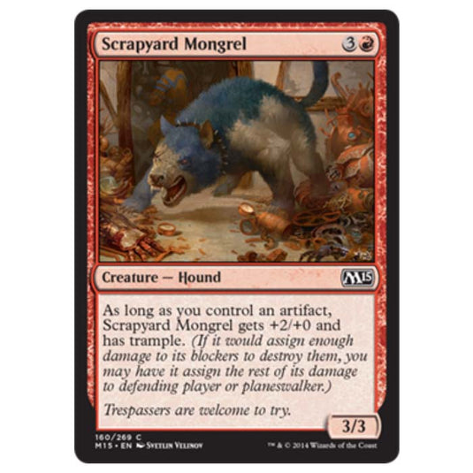 Magic the Gathering - M15 Core Set - Scrapyard Mongrel - 160/269