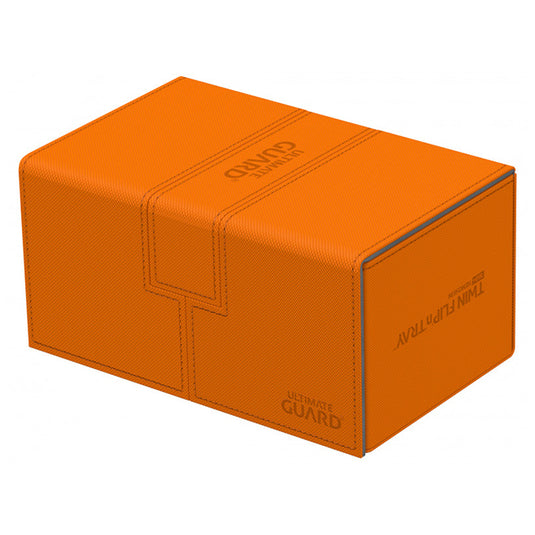 Ultimate Guard - Twin FlipÂ´nÂ´Tray Deck Case - 160+ Standard Size XenoSkin - Orange