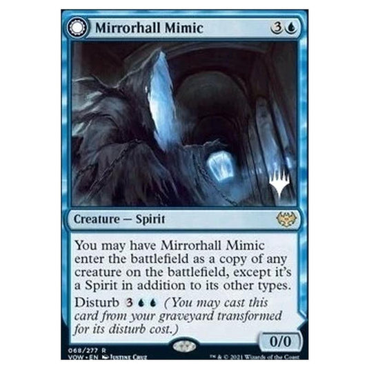 Magic The Gathering - Innistrad: Crimson Vow Promos - Mirrorhall Mimic // Ghastly Mimicry - 068/277