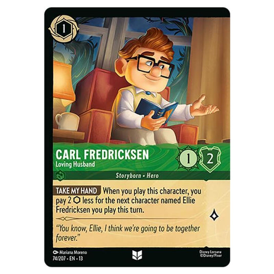 Lorcana - Attack of the Vine! - Carl Fredricksen - Loving Husband (Uncommon) - 74/207
