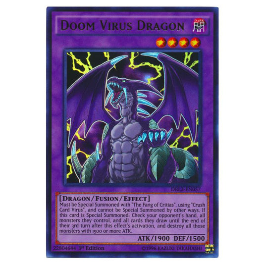 Yu-Gi-Oh! - Dragons of Legend - Unleashed - Doom Virus Dragon (Ultra Rare) DRL3-EN057