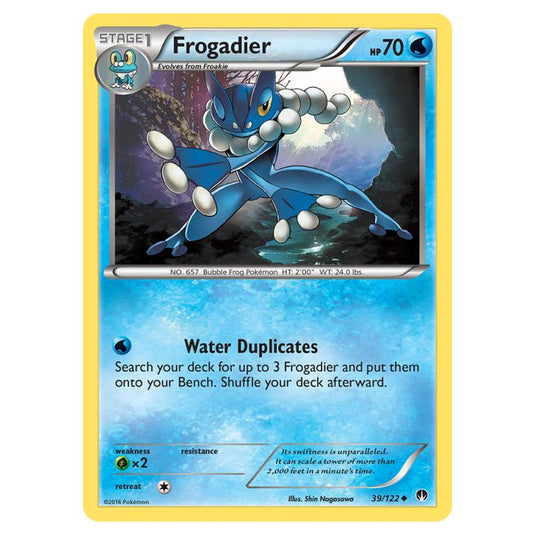 Pokemon - XY - Breakpoint - Frogadier - 39/122 (Reverse Holo)