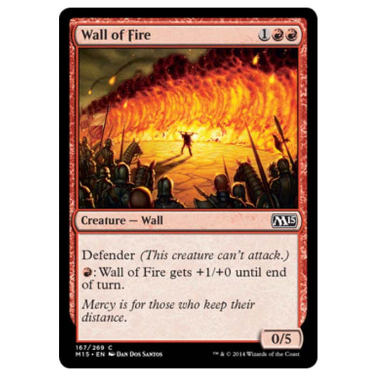 Magic the Gathering - M15 Core Set - Wall of Fire - 167/269