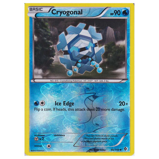 Pokemon - Black & White - Boundaries Crossed (Reverse Holo) - Cryogonal 46/149