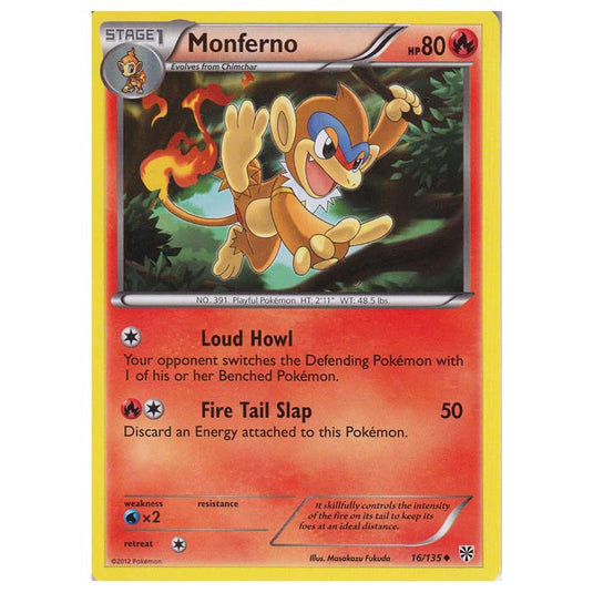 Pokemon - Black & White - Plasma Storm - Monferno - 016/135