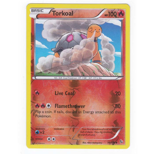 Pokemon - XY - Flashfire - (Reverse Holo) Torkoal - 16/106