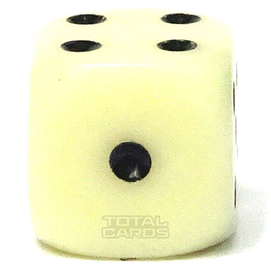 Chessex - Opaque 12mm D6 - Ivory w/Black