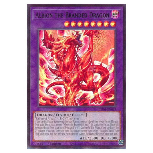 Yu-Gi-Oh! - The Chronicles Deck - The Fallen & The Virtuous - Albion the Branded Dragon (Ultra Rare) - CH01-EN043