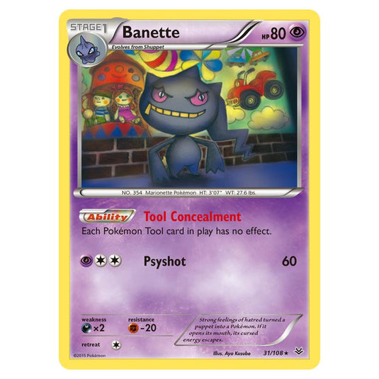 Pokemon - XY - Roaring Skies - Banette - 31/108 (Reverse Holo)