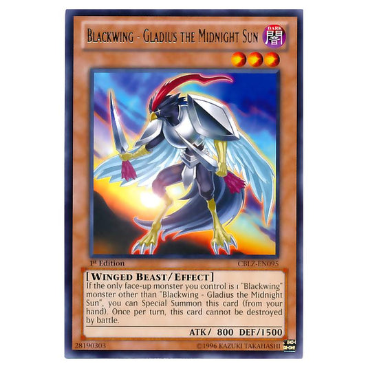 Yu-Gi-Oh! - Cosmo Blazer - Blackwing - Gladius the Midnight Sun (Rare) CBLZ-EN095