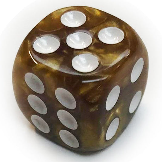 Blackfire Dice - Assorted D6 Dice 16mm Marbled Gold