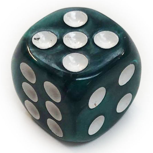 Blackfire Dice - Assorted D6 Dice 16mm Marbled Dark Green