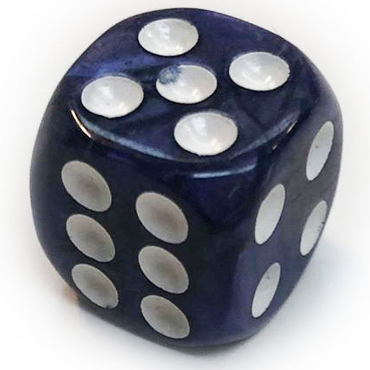 Blackfire Dice - Assorted D6 Dice 16mm Marbled Blue