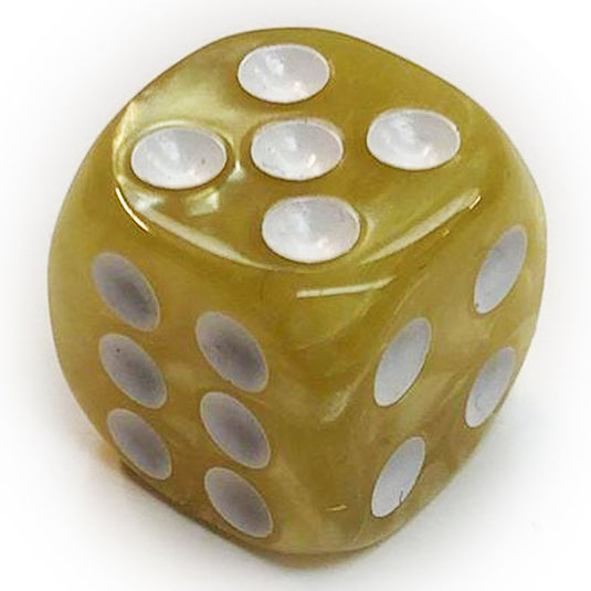 Blackfire Dice - Assorted D6 Dice 16mm Marbled Yellow