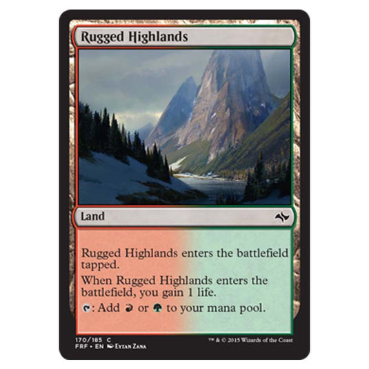 Magic the Gathering - Fate Reforged - Rugged Highlands - 170/185