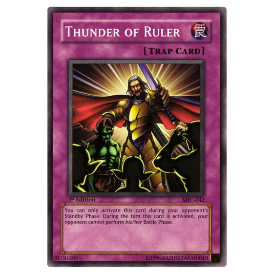 Yu-Gi-Oh! - Magician\'s Force - Thunder of Ruler (Common) MFC-042