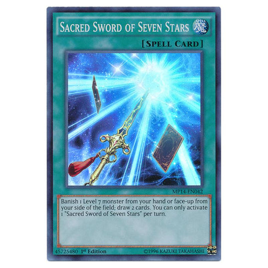 Yu-Gi-Oh! - 2014 Mega-Tin Mega Pack - Sacred Sword of Seven Stars (Super Rare) MP14-EN042