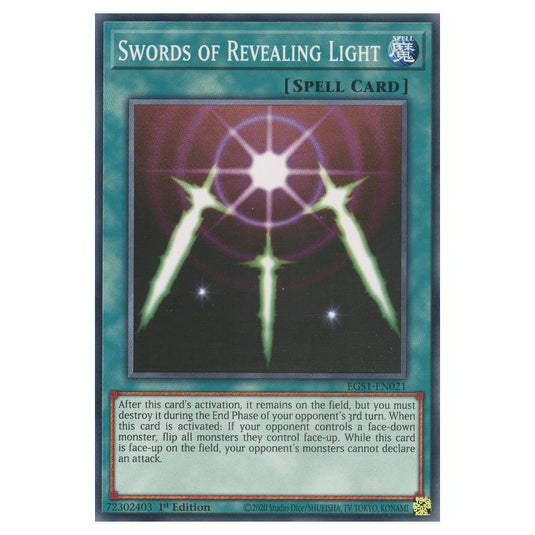 Yu-Gi-Oh! - Egyptian God Deck - Slifer the Sky Dragon - Swords of Revealing Light (Common) EGS1-EN021