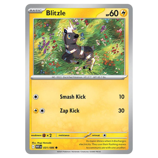Blitzle 031 card from the Pokemon set White Flare