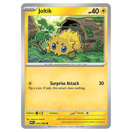 Joltik 033 card from the Pokemon set White Flare