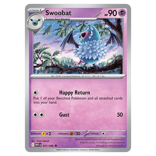 Swoobat 037 card from the Pokemon set White Flare