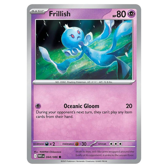 Frillish 044 card from the Pokemon set White Flare