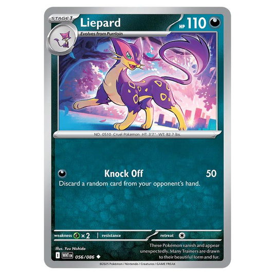 Liepard 056 card from the Pokemon set White Flare