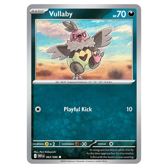 Vullaby 063 card from the Pokemon set White Flare