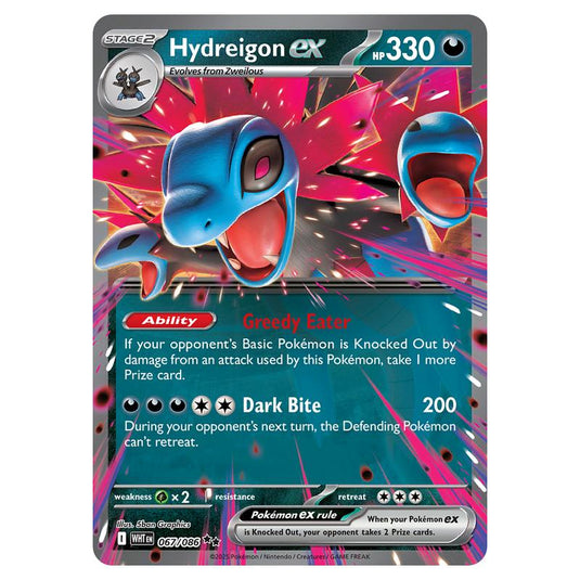 Hydreigon ex 067 card from the Pokemon set White Flare