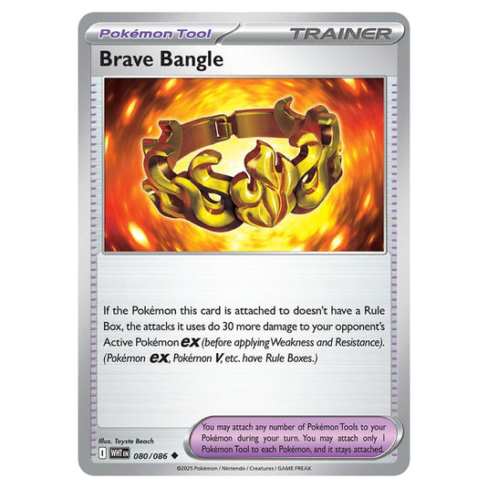 Brave Bangle 080 card from the Pokemon set White Flare