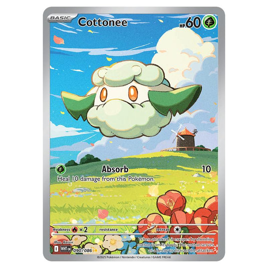 Cottonee 090 card from the Pokemon set White Flare