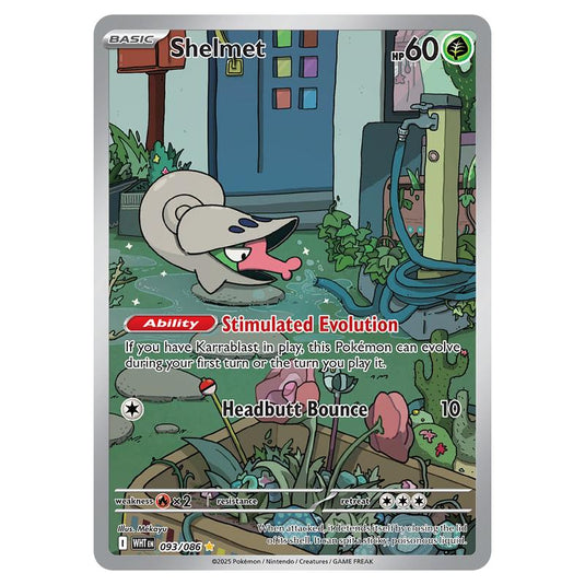 Shelmet 093 card from the Pokemon set White Flare
